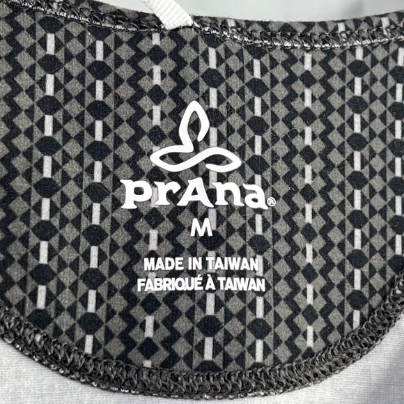 Prana Tank Dress Size Medium Sleeveless Geometric Knee-Length Dress Gray White - Picture 4 of 9